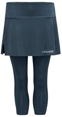 HEAD Club 3/4 Tights Womens Tennis Skort - Navy
