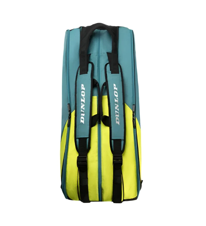 Dunlop SX Performance 12 Racket Tennis Bag - Teal / Black / Yellow 2 Dunlop SX Performance 12 Racket Tennis Bag - Teal / Black / Yellow - Image 2