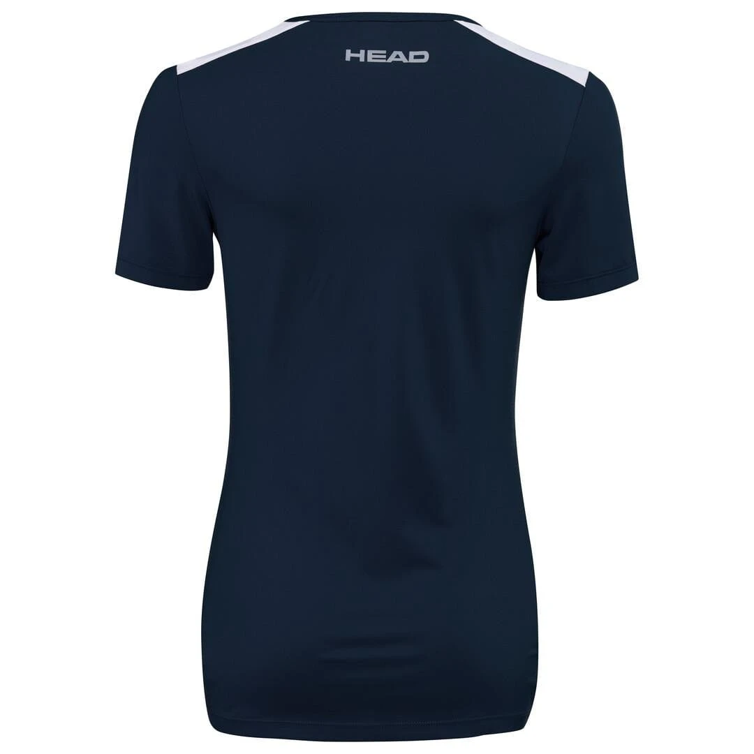 HEAD Womens Club Tech 22 Tennis T-Shirt - Dark Blue 2 HEAD Womens Club Tech 22 Tennis T-Shirt - Dark Blue - Image 2