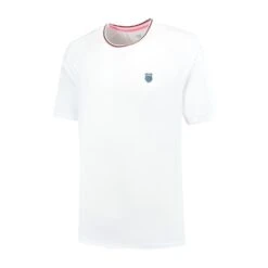 K-Swiss Hypercourt Mesh Crew 4 Mens Tennis T-Shirt - White