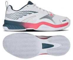 K-Swiss Speedex Clay Mens Tennis Shoes - White / Stargazer / Neon