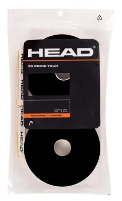 HEAD Prime Tour Tennis Overgrip (30 Pack) - Black