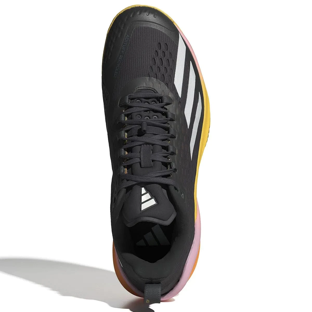 ADIDAS Adizero Cybersonic Mens Tennis Shoes - Aurora Black / Zero Metallic / Spark 3 ADIDAS Adizero Cybersonic Mens Tennis Shoes - Aurora Black / Zero Metallic / Spark - Image 3