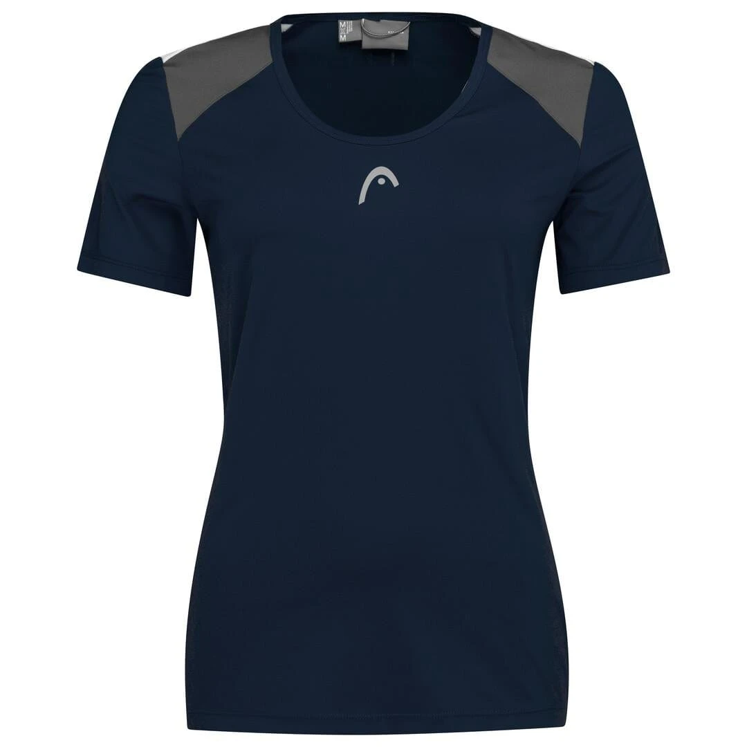 HEAD Womens Club Tech 22 Tennis T-Shirt - Dark Blue 1 HEAD Womens Club Tech 22 Tennis T-Shirt - Dark Blue