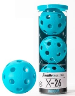 Franklin Indoor X-26 Pickleball Balls (3 Ball) - Blue