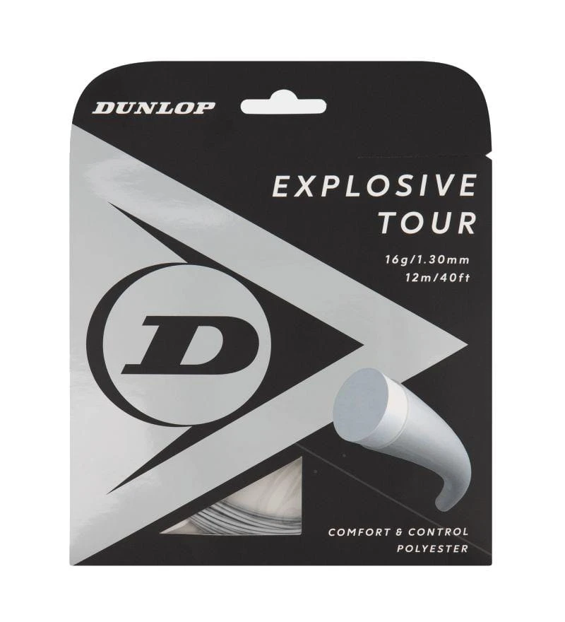 Dunlop Explosive Tour Tennis String 12m Set - Grey 1 Dunlop Explosive Tour Tennis String 12m Set - Grey