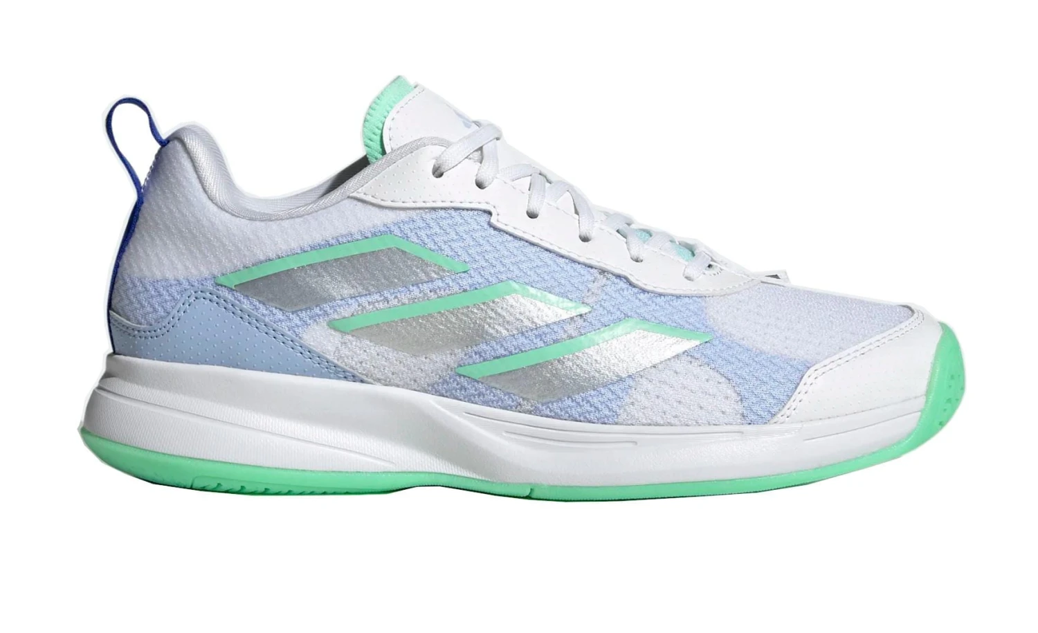 Adidas AvaFlash Low Womens Tennis Shoes - Cloud White / Pulse Mint 2 Adidas AvaFlash Low Womens Tennis Shoes - Cloud White / Pulse Mint - Image 2