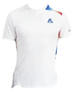 K-Swiss Le Coq Sportif Pro Mens Tennis T-Shirt - Optical White / Blue