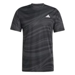 ADIDAS Mens Club Graphic Tennis T-Shirt - Black