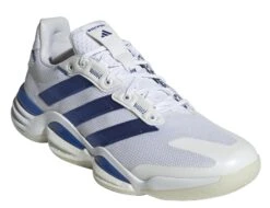 ADIDAS Stabil 16 Mens Indoor Court Shoes - White / Blue -Tennis Equipment Shop c81463a0 df18 4702 a4a8 b2e3f95d39b4