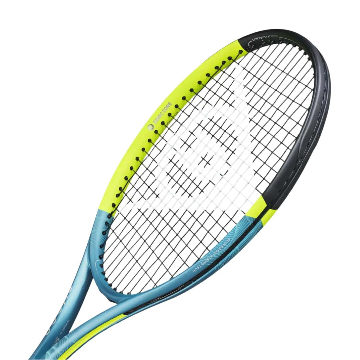 Dunlop SX 300 2025 Tennis Racket - Yellow / Teal / Black (Frame Only) 4 Dunlop SX 300 2025 Tennis Racket - Yellow / Teal / Black (Frame Only) - Image 4