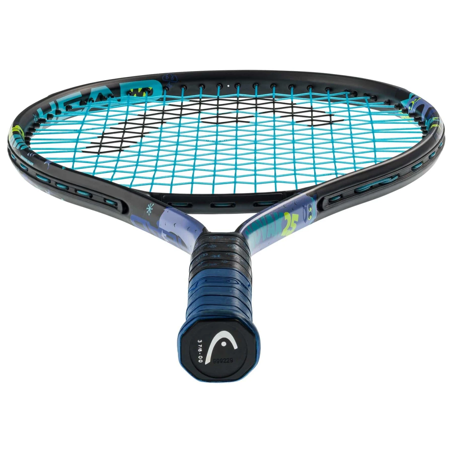 HEAD Novak 25 Junior Tennis Racket - Black / Blue 3 HEAD Novak 25 Junior Tennis Racket - Black / Blue - Image 3