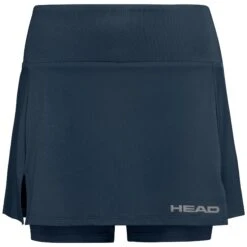 HEAD Womens Club Basic Tennis Skort - Navy