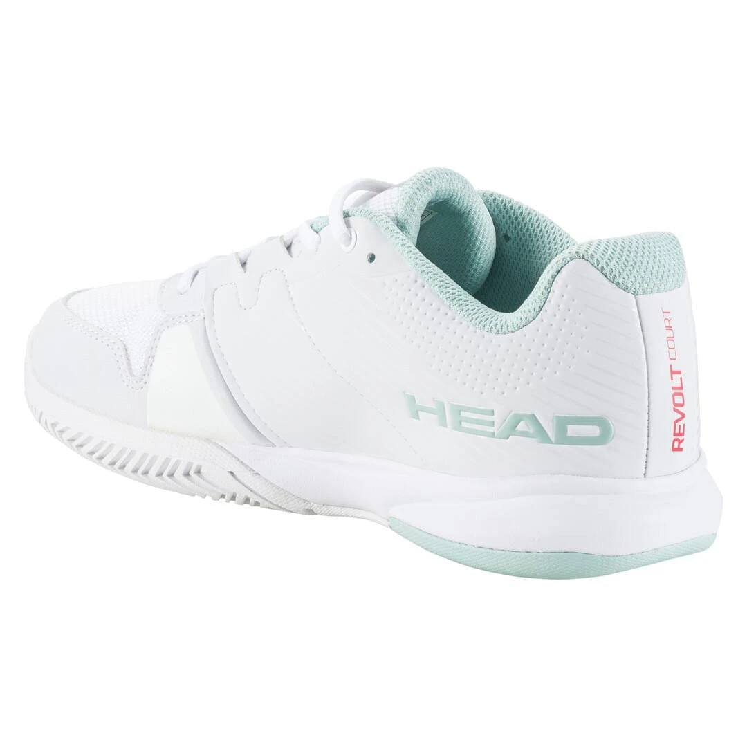 HEAD Revolt Court Womens Tennis Shoes - White / Grey 4 HEAD Revolt Court Womens Tennis Shoes - White / Grey - Image 4