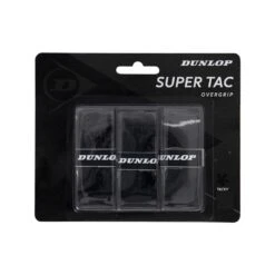 Dunlop Super Tac Tennis Overgrip - 3 Pack - Black