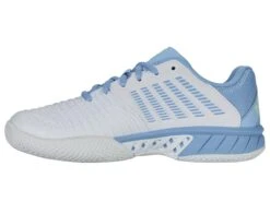 K-Swiss Express Light 3 Womens Tennis Shoes - White / Blue -Tennis Equipment Shop e5db9134 ed73 48f6 bf0c f1a968661f02
