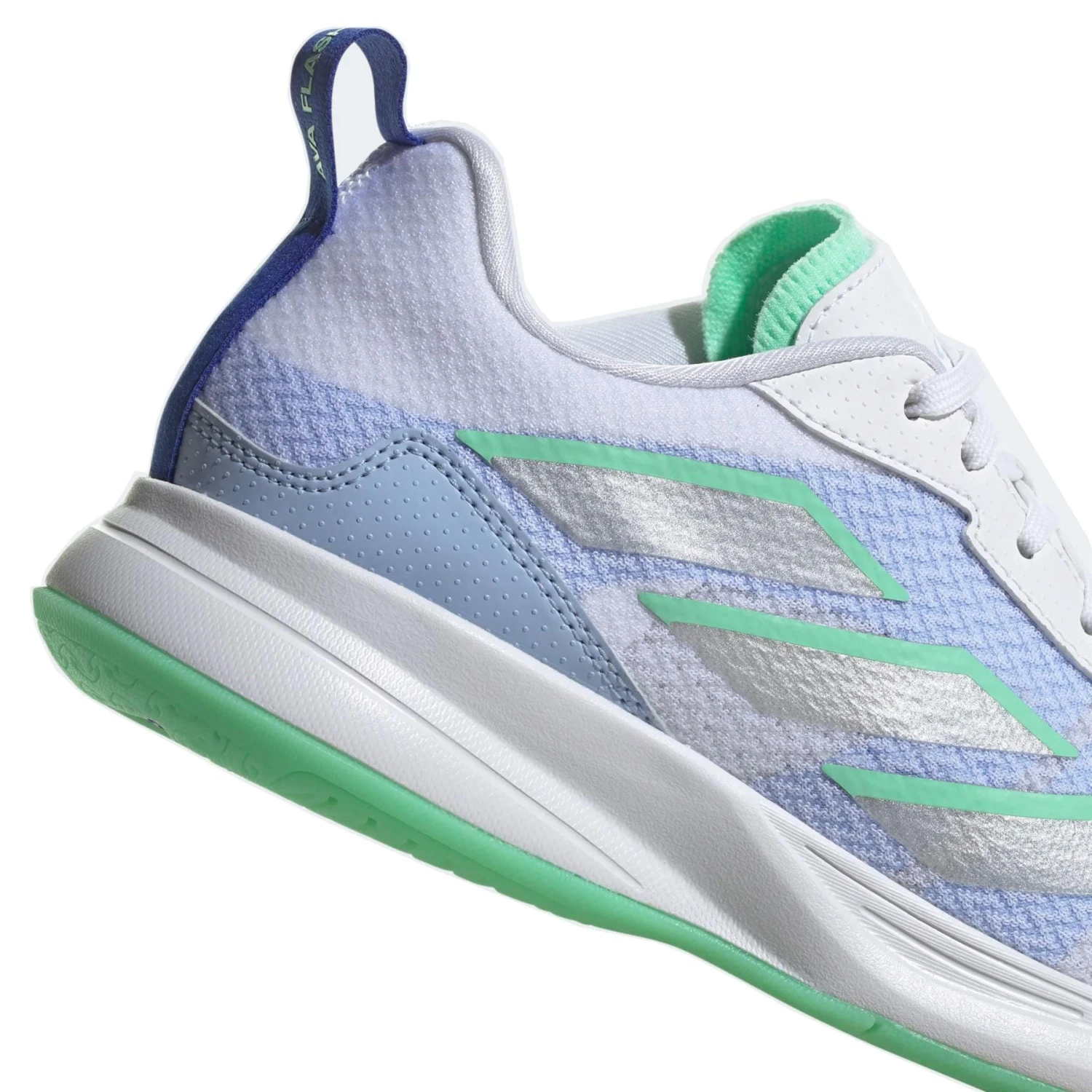 Adidas AvaFlash Low Womens Tennis Shoes - Cloud White / Pulse Mint 3 Adidas AvaFlash Low Womens Tennis Shoes - Cloud White / Pulse Mint - Image 3