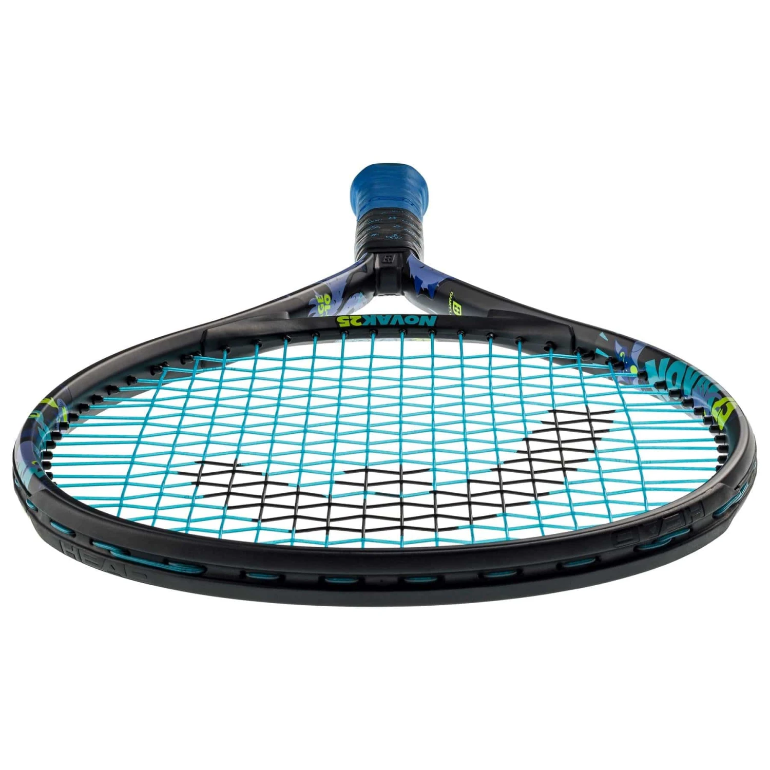 HEAD Novak 25 Junior Tennis Racket - Black / Blue 4 HEAD Novak 25 Junior Tennis Racket - Black / Blue - Image 4