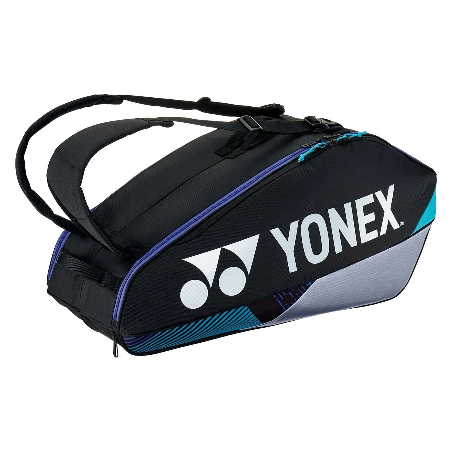 Yonex 92426EX 6 Racket Pro Tennis Bag - Black / Silver 1 Yonex 92426EX 6 Racket Pro Tennis Bag - Black / Silver