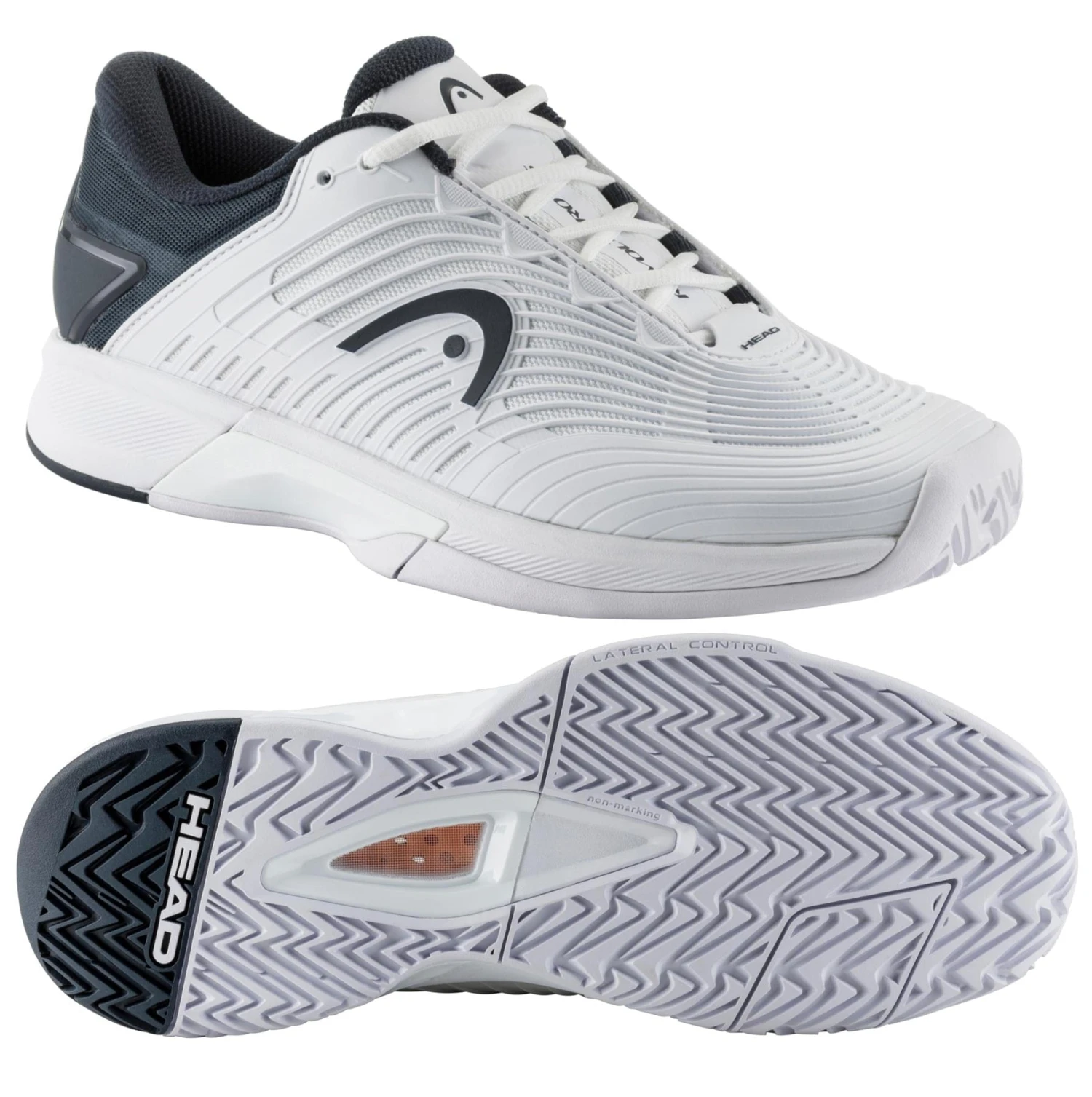 HEAD Revolt Pro 4.5 Mens Tennis Shoes - White / Blueberry 1 HEAD Revolt Pro 4.5 Mens Tennis Shoes - White / Blueberry