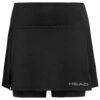 HEAD Womens Club Basic Tennis Skort - Black