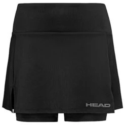 HEAD Womens Club Basic Tennis Skort - Black